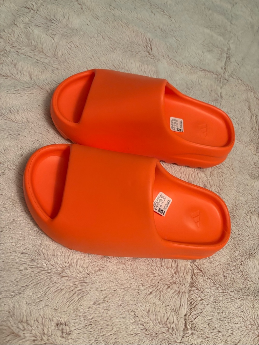 Yeezy Bright Orange Slides